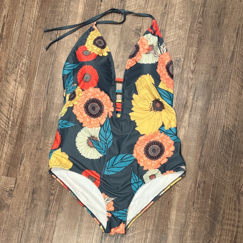 Floral One Piece Swimsuit by ModCloth